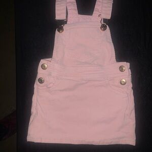 Pastel Pink Overalls with Classic Bib Design